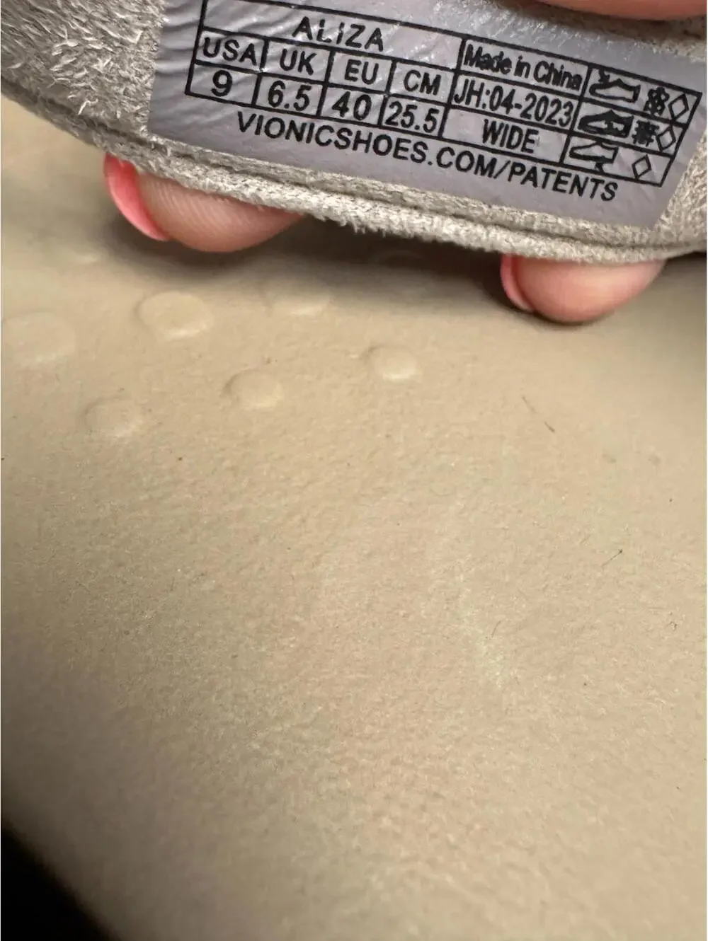 Vionic Women's Aliza Charocal Leather Sandals Size 9 Wide - Picture 5 of 6